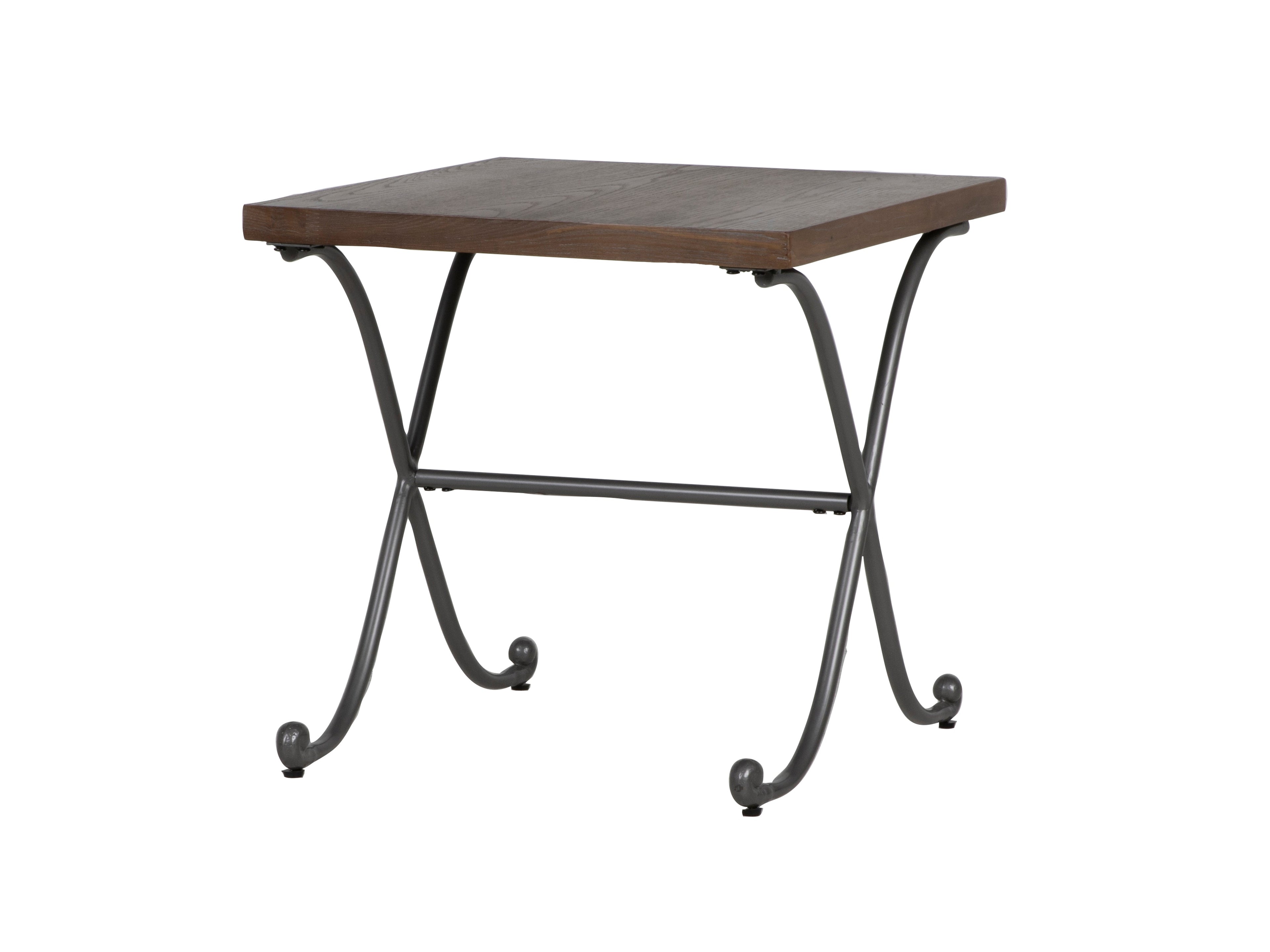 3-Piece Industrial Coffee Table Set with Metal X-Base & Wood Tops