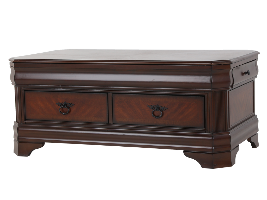 3-Piece Traditional Lift-Top Coffee Table Set in Espresso