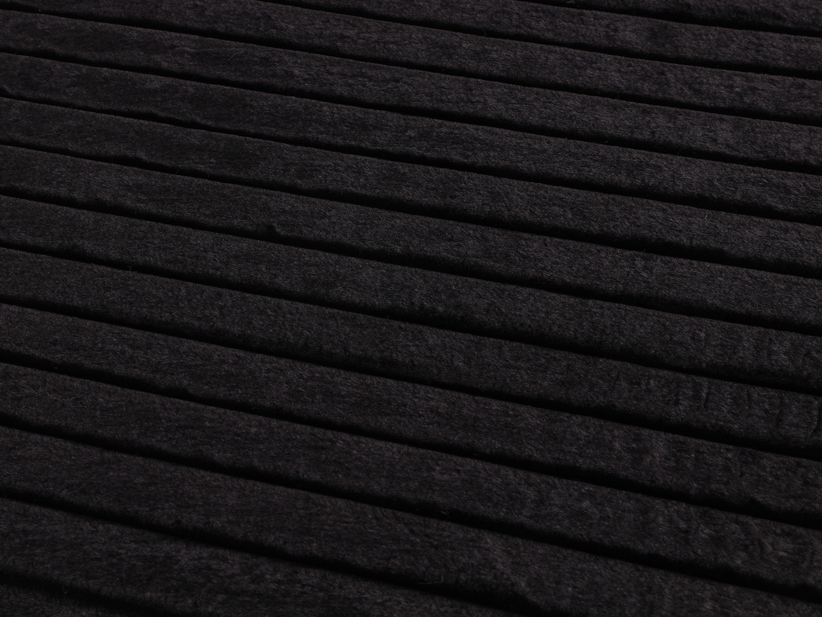 Midnight Black Velvet Chaise Lounge with Dual Cupholders & USB Charging Ports